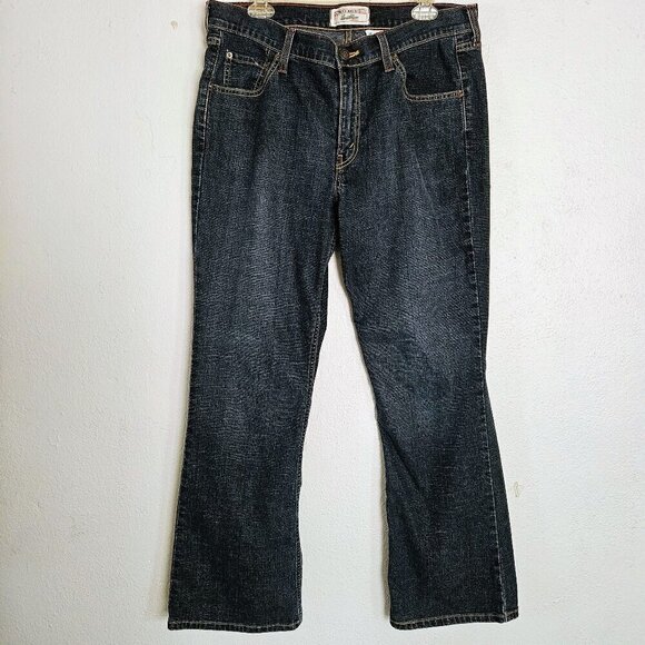 Levi Strauss & CO Women Denim High Rise Boot Cut Blue Jeans Size 18W - Picture 1 of 7